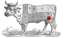 Lade das Bild in den Galerie-Viewer, Das Bürgermeisterstück ist zartes und armotisches Muskelfleisch. Einfach nur obelecker kurzbraten oder schmoren.